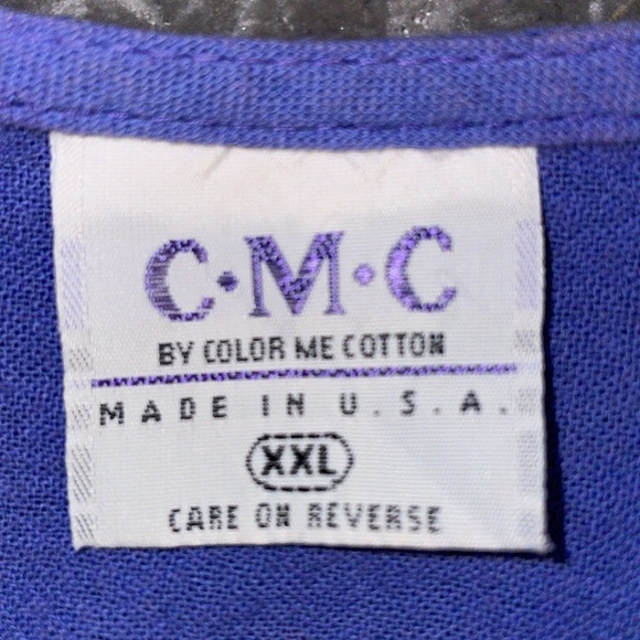 C.M.C Color Me Cotton Maxi Skirt and Matching Short Sleeve Shirt. Rough Hem. XXL - Picture 9 of 15